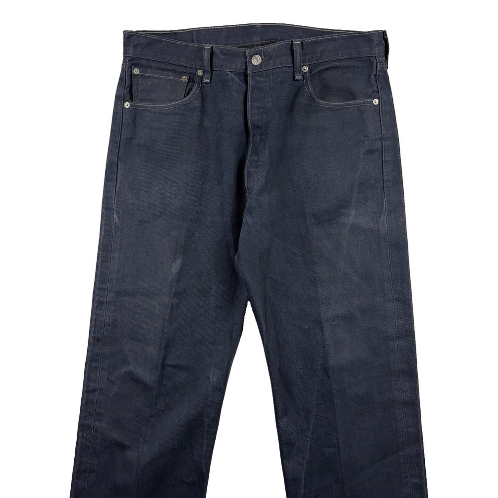 Levi's 501xx Jeans Mens 36x30 (Fits 36x28) Navy Denim Straight Leg Button Fly